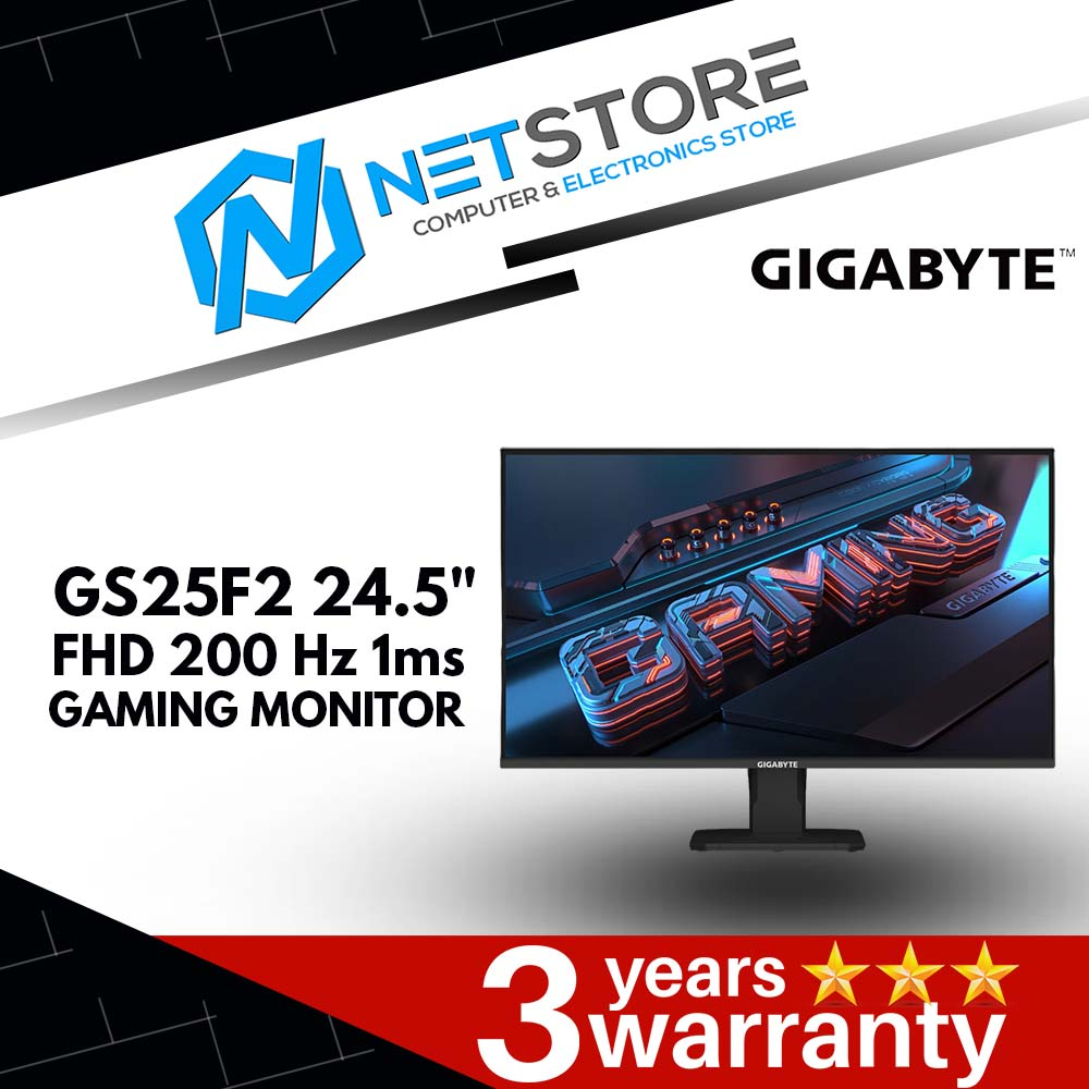GIGABYTE GS25F2 24.5" FHD 200 Hz 1ms  GAMING MONITOR