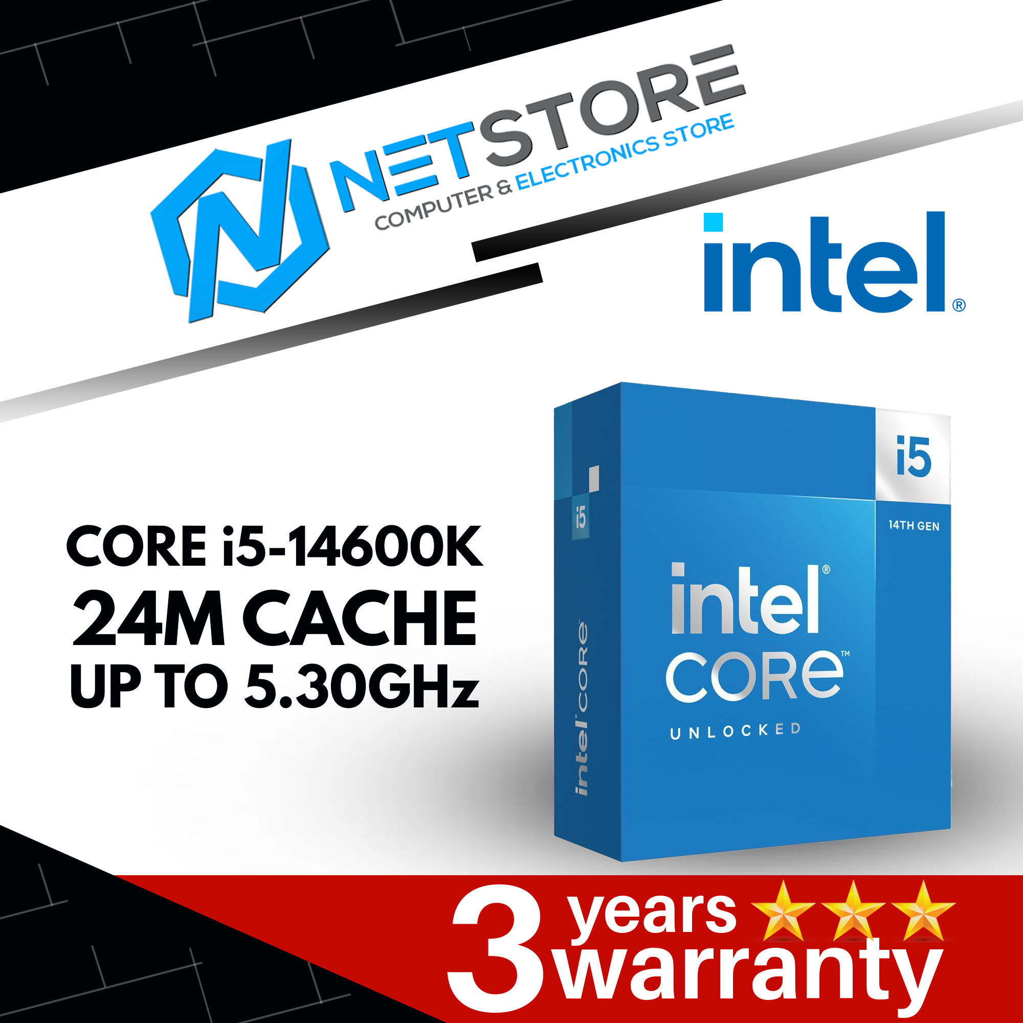 INTEL CORE i5-14600K 24M CACHE, UP TO 5.30GHz PROCESSOR - BX8071514600K
