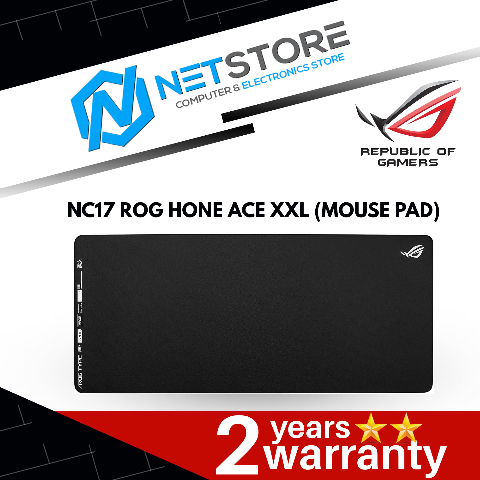 ASUS NC17 ROG HONE ACE XXL (MOUSE PAD) -90MP03G0-BPUA00