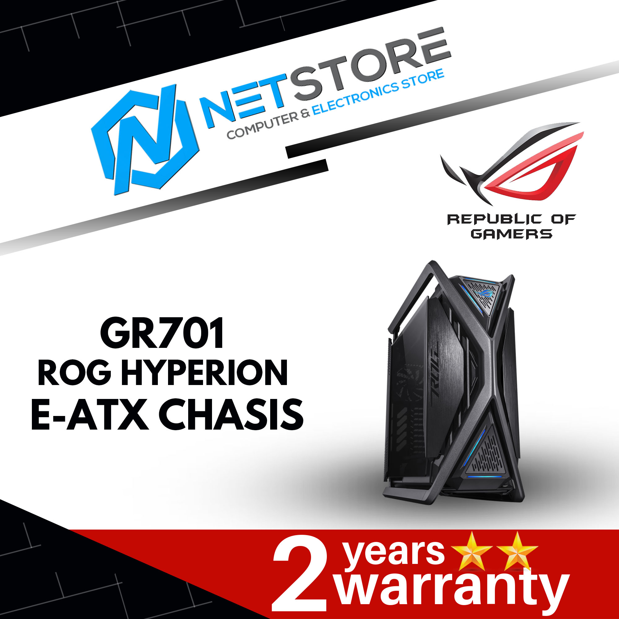 ASUS GR701 ROG HYPERION E-ATX CHASIS AC-90DC00F0-B30000