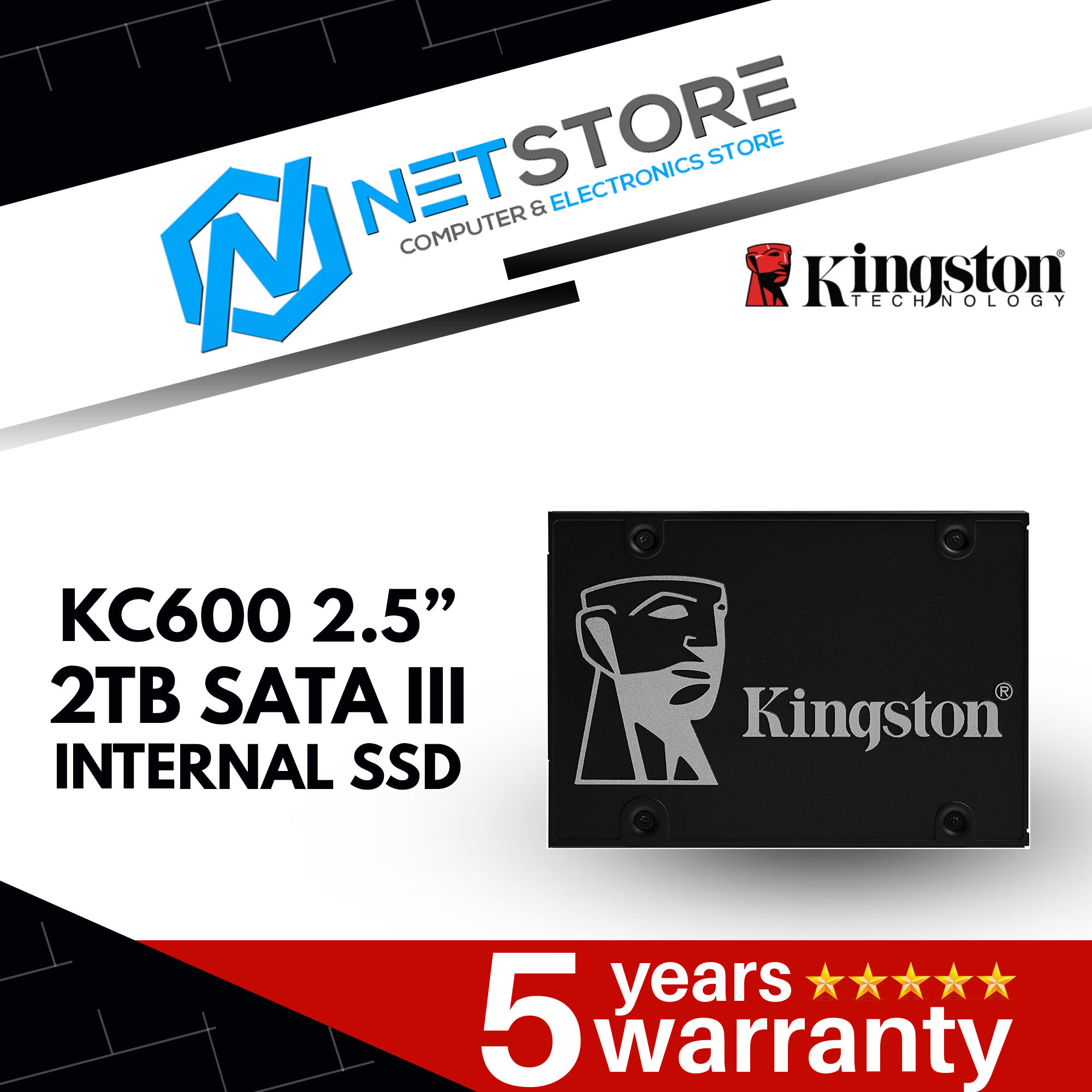 KINGSTON KC600 2.5” 2TB SATA III INTERNAL SSD - SKC600/2048G