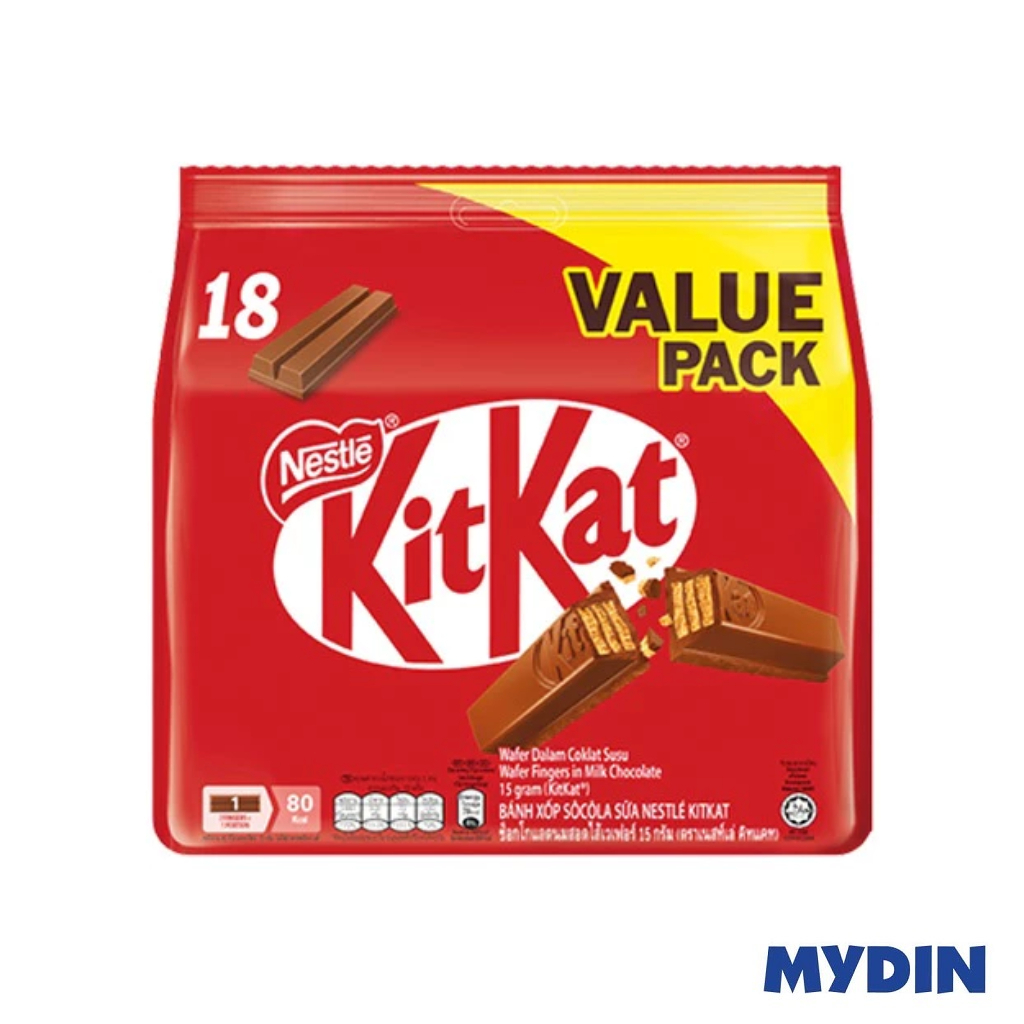Kit Kat Chocolate Value Pack (18's x 15g)