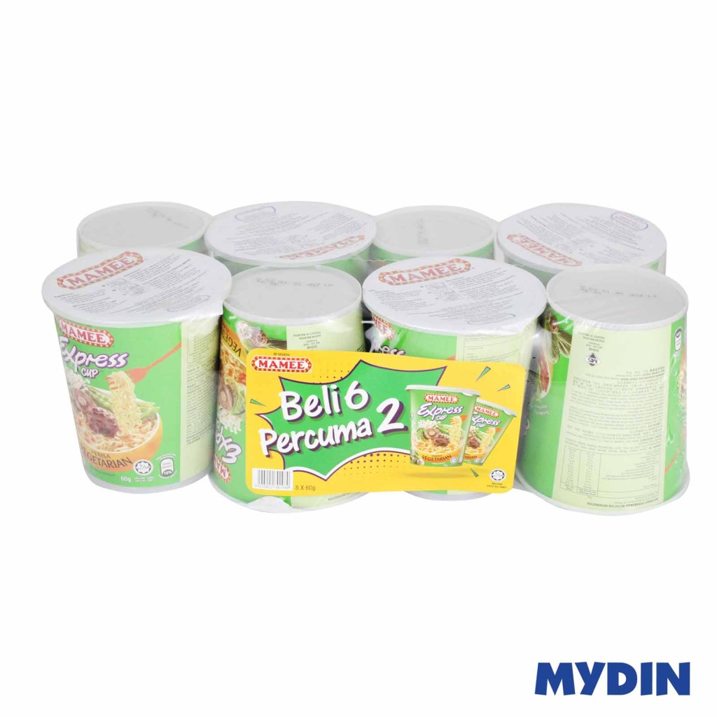 Mamee Xpress Cup Noodles 60g (6s + 2s) - 3 variant