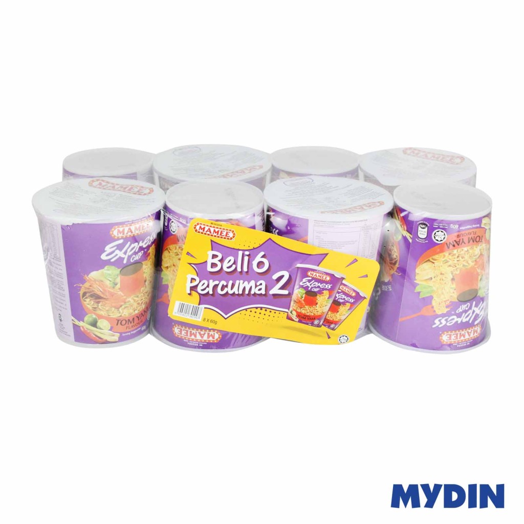 Mamee Xpress Cup Noodles 60g (6s + 2s) - 3 variant