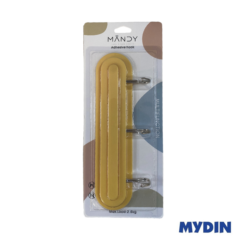 Mandy Adhesive Wall 3-Hooks 2311WM285-008