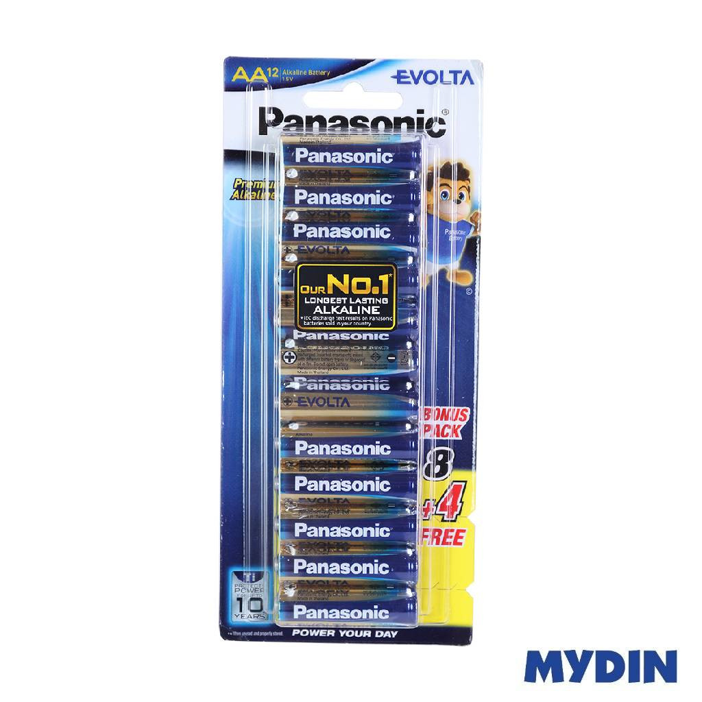 Panasonic Evolta Alkaline 1.5V Battery AA (8+4 pieces) LR6EG/12B4F