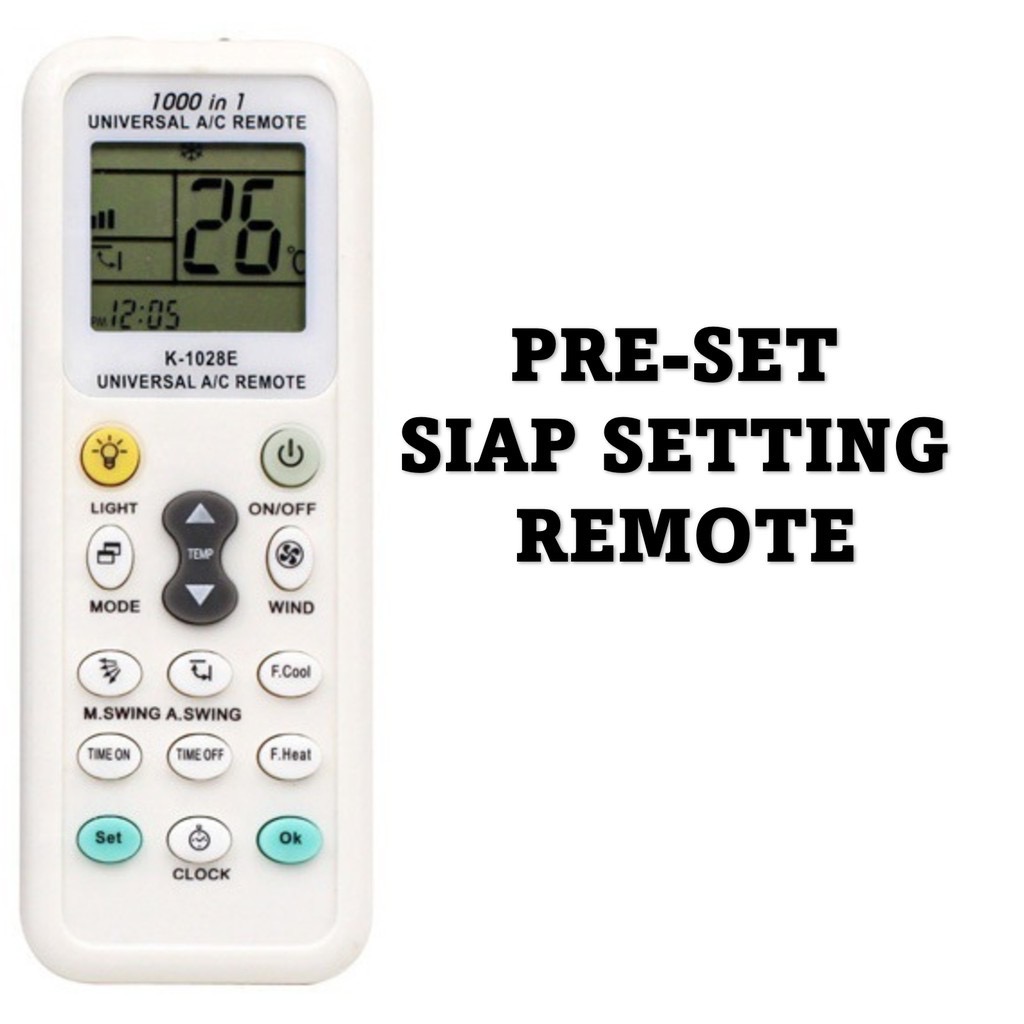 Universal Aircond Remote Control 100%Original (CHUNGHOP) 1000in1 Daikin /York/Acson/Panasonic Aircon