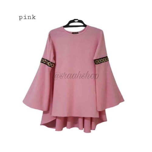 BLOUSE PEPLUM MUSLIMAH DENGAN MANIK SEQUIN (AQEELA MUSLIMAH WEAR)