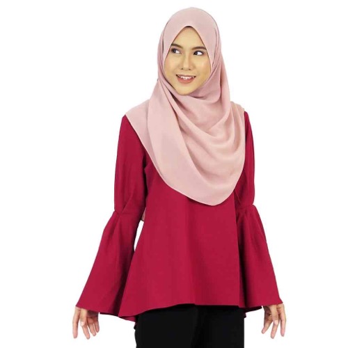 PLEATED SLEEVE TOP (AQEELA MUSLIMAH WEAR)