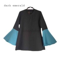 BLOUSE MUSLIMAH PLAIN TANGAN KEMBANG (AQEELA MUSLIMAH WEAR)