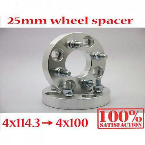 2Pcs Wheel Spacer 25mm 4x114.3 to 4x100 Proton GEN2 Saga Iswara Persona Waja Iriz Satria Neo Saga VV