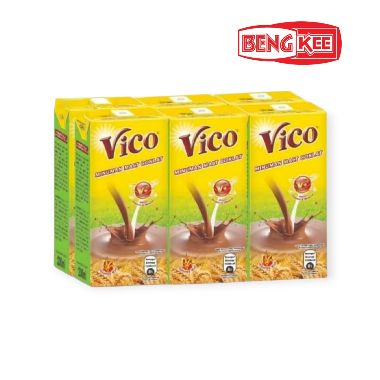 BENG KEE VICO MINUMAN MALT AIR KOTAK COCO 200ML *6PCS