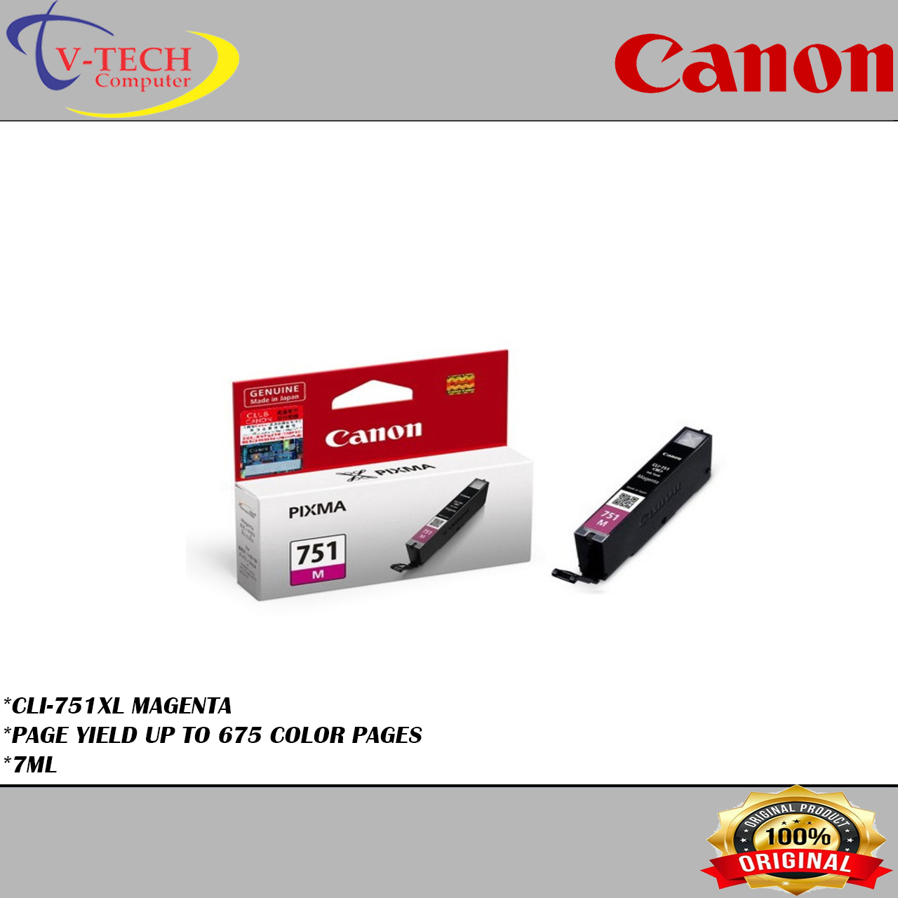 Canon Original PGI750XL BK, CLI751XL Y, CLI751XL M, CLI751XL C Ink