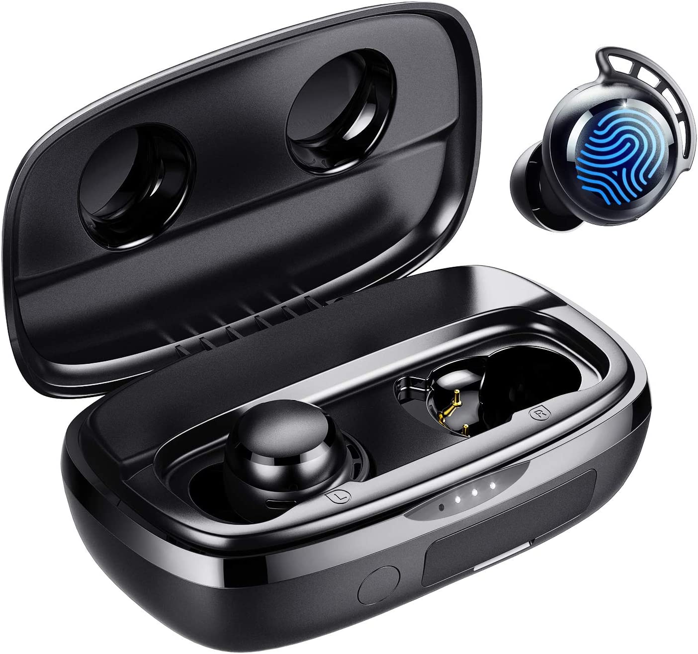 Tribit Flybuds 3 True Wireless Stereo Earbuds, Explosive Bass, 110 Hours Playtime,  IPX8 Waterproof,