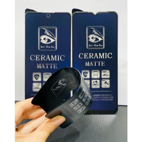 realme C2 C3 C11 C12 C15 C17 C21 XT X50 Pro Ceramic Matte AG Anti Blue Ray Light Gaming Screen Prote
