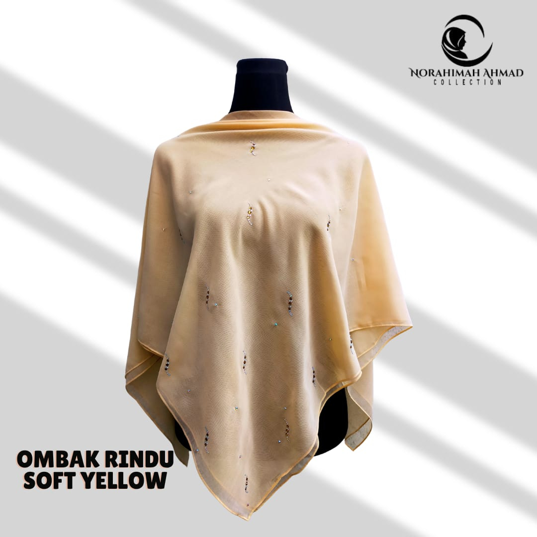 Tudung bawal Ombak Rindu bidang 45 japanese cotton