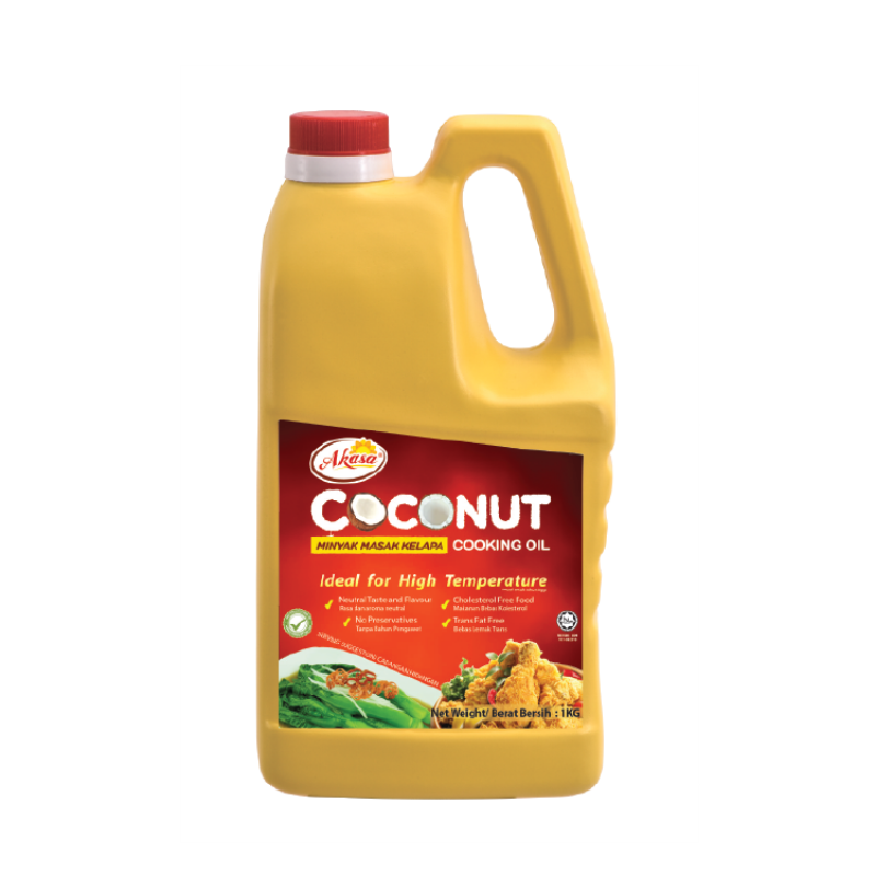 (S) AKASA Coconut Cooking Oil / Minyak masak kelapa 1kg