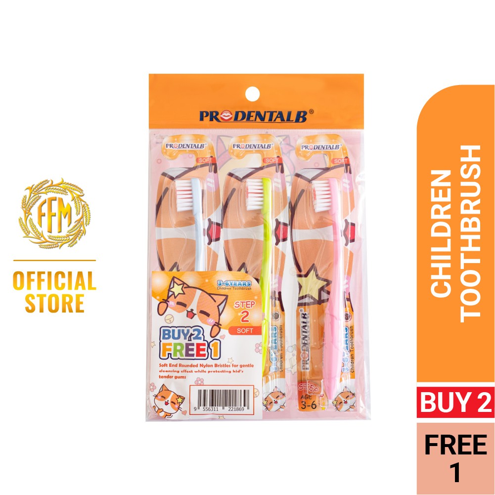 Prodental-B Toothbrush Children 3's (Soft) - 3-6 Years