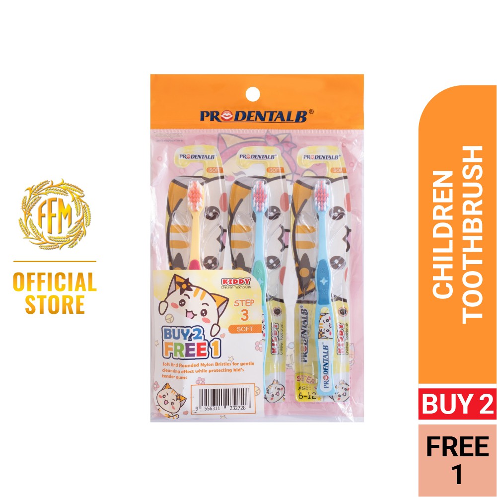 Prodental-B Toothbrush Kiddy 6-12 Years Medium (3's)