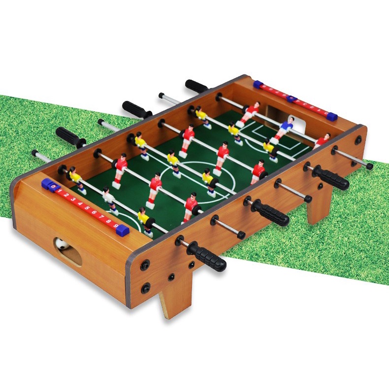 MILANDO Wooden Mini Tabletop Football Portable Table Football Futsal Soccer Game Board Game Toy (Typ