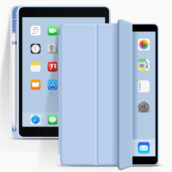 Pad case air4 pad 8 7 10.2inch pro11 air3 pad 12.9 liquid case with pen slot Mini 4/5 fall proof air