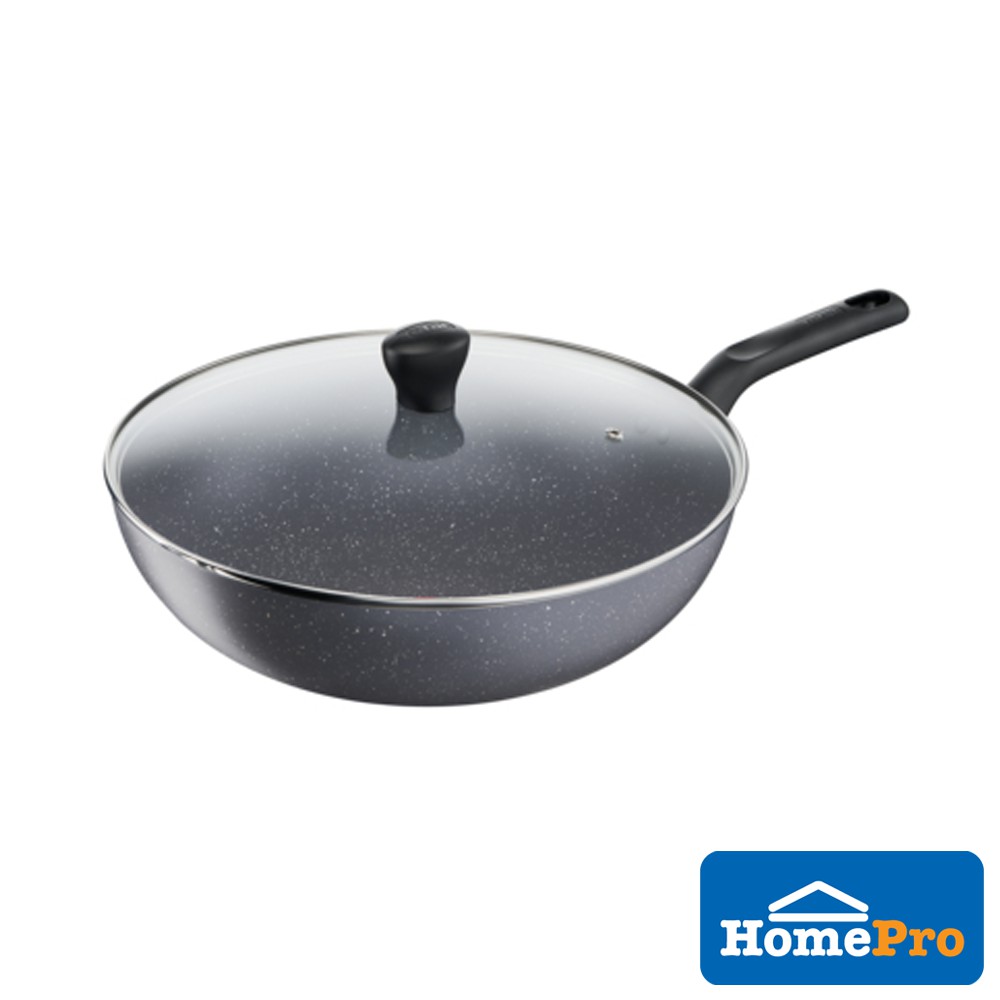 TEFAL WOKPAN NATURE WITH LID B22692 28 CM GREY