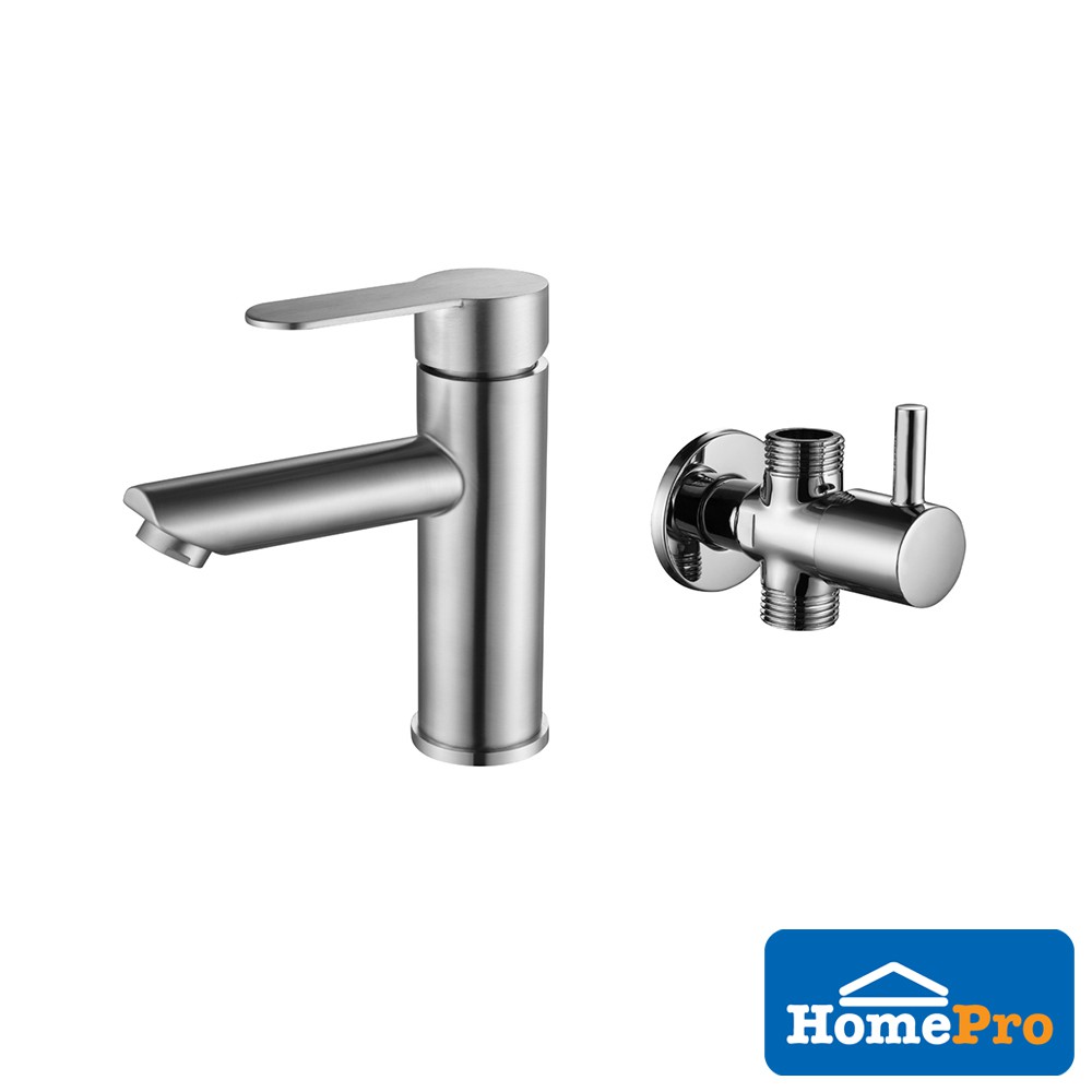 HomePro RASLAND Basin Faucet RA SS-4003-STOP W15xD5xH18 CM