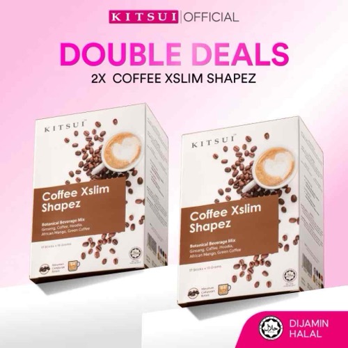 ￼[Double Deals] 2x KITSUI Coffee Xslim Shapez - Perisa Mocha 17's x 15g | Mocha