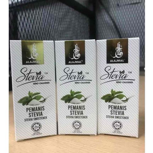 [COMBO 3PCS] AL AJMAL STEVIA SWEETENER ZERO CALORIES SUGAR REPLACEMENT 10ML ALAJMAL 100% ORIGINAL PE