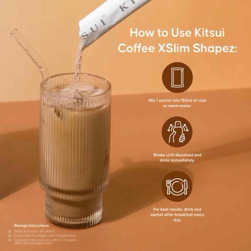 ￼[BUY 3 GET 6] KITSUI Coffee x3 [FREE 2x Whitie Snow 2's + 1x Belloss Fiber 1's] Supplement | Halal