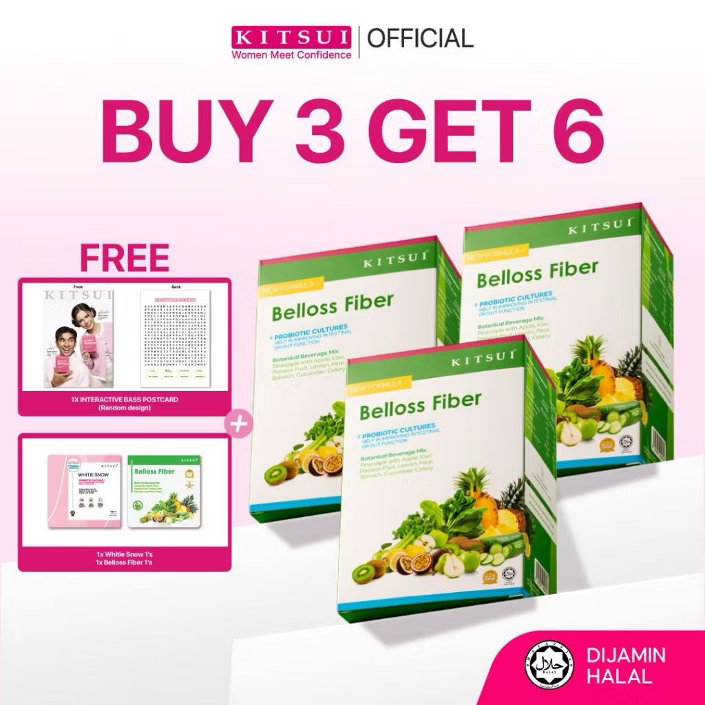 KITSUI 3BOX BELLOS PREBIOTIC /HEALTHY TUMMY HAPPY ME