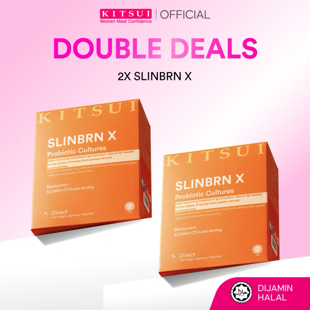 ￼[Double Deals] 2x Slinbrn X (17's x 2g) | Weight Management | Digestion | Metabolism