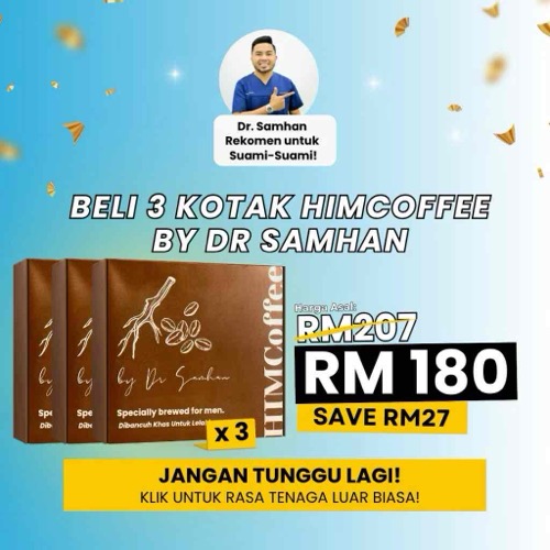 HIMCoffee Dr Samhan Coffee Bean & Tongkat Ali | Halal | HIM Wellness