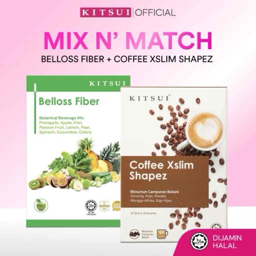 ￼[Mix n' Match] KITSUI Coffee Xslim Shapez 17's x 15g + KITSUI Belloss Fiber 15's x 15g