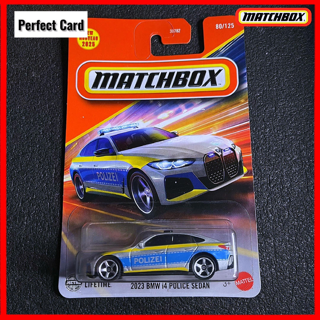 Matchbox BMW i4 Police Sedan 2023 (New Casting) BMW Matchbox 2025 New Car Collections Hotwheels BMW 