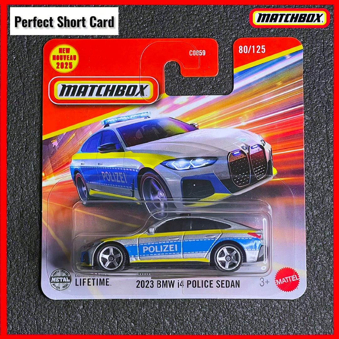 Matchbox BMW i4 Police Sedan 2023 (New Casting) BMW Matchbox 2025 New Car Collections Hotwheels BMW