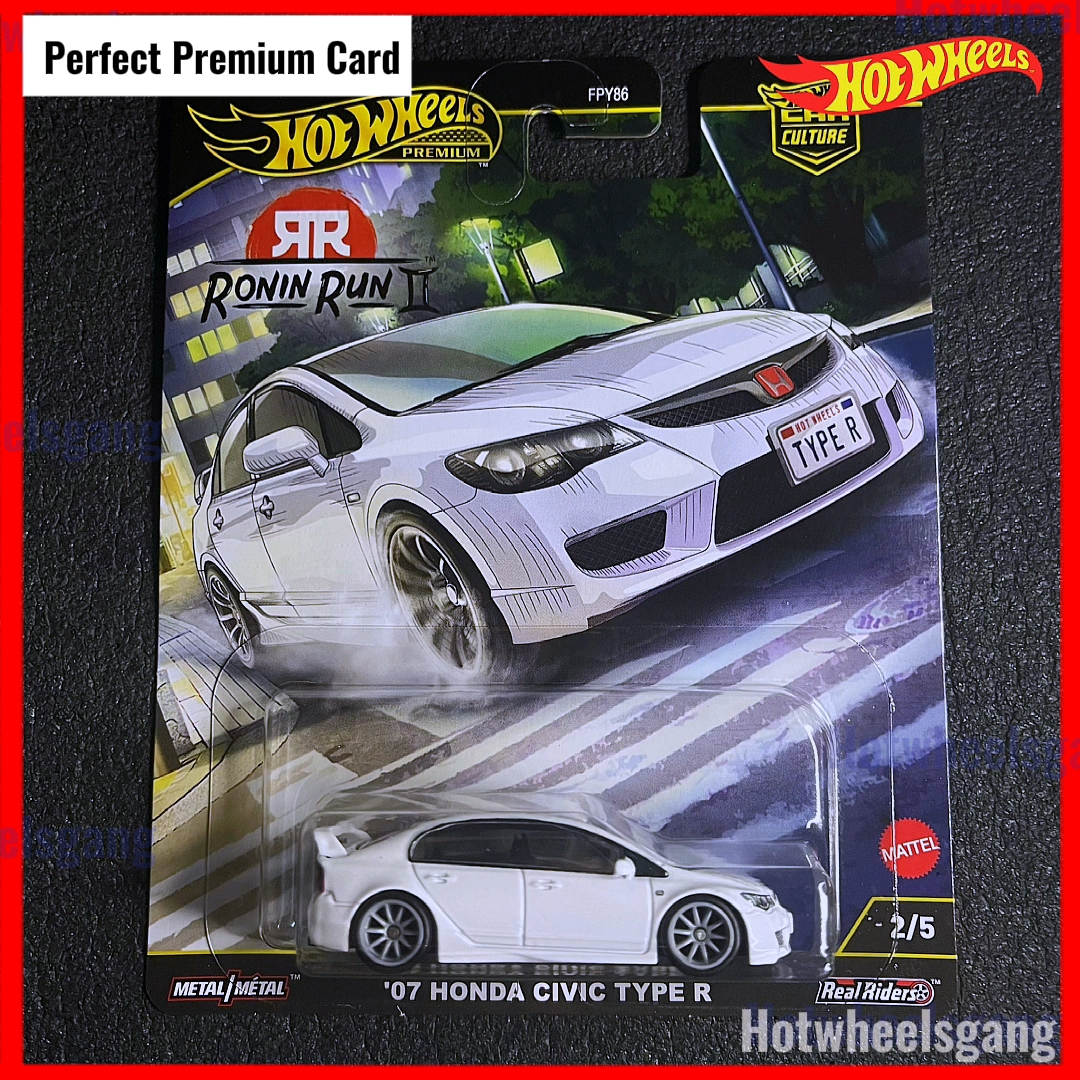 Hotwheels Honda Civic Type R fd2 First Edition 2025 Hot Wheels Premium Car Culture Ronin Run 2 JDM H