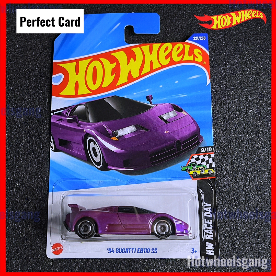 Hot Wheels Bugatti EB110 SS Purple 2025 Kereta Mainan Hotwheels 94 Bugatti EB110 SS HW Race Day Hotw