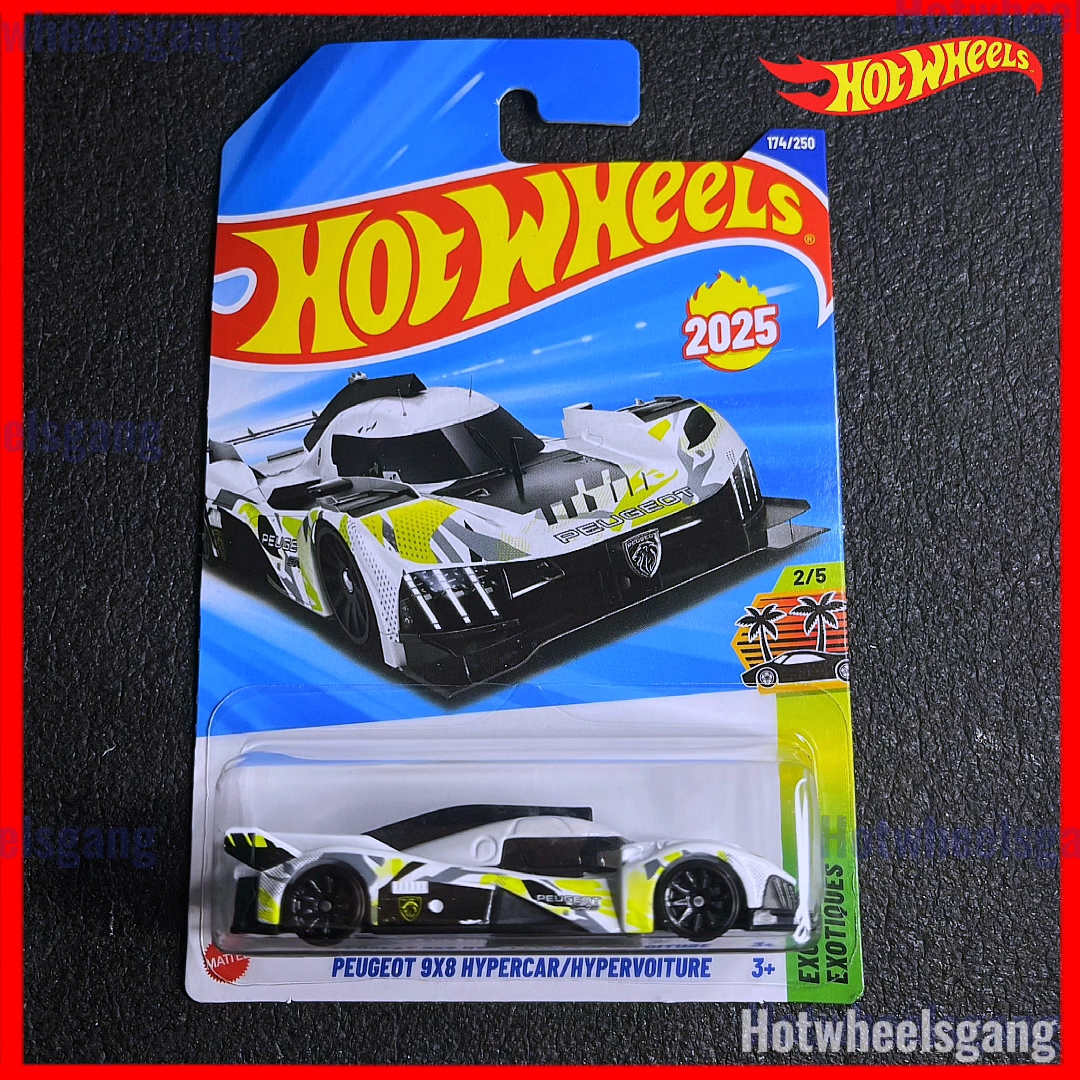 Hot Wheels Peugeot 9X8 Hypercar Le Mans 24h Car 2025 First Edition Hotwheels Le Mans Peugeot 9X8 Hyp