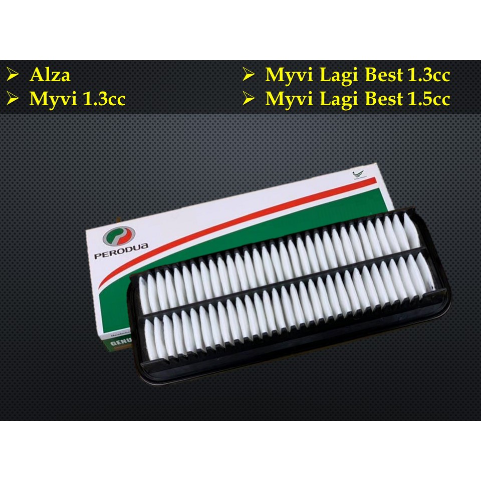 Perodua Alza , Myvi 1.3cc , Myvi Lagi Best 1.3cc , Myvi Lagi Best 1.5cc Air Filter 17801-BZ030 / 178