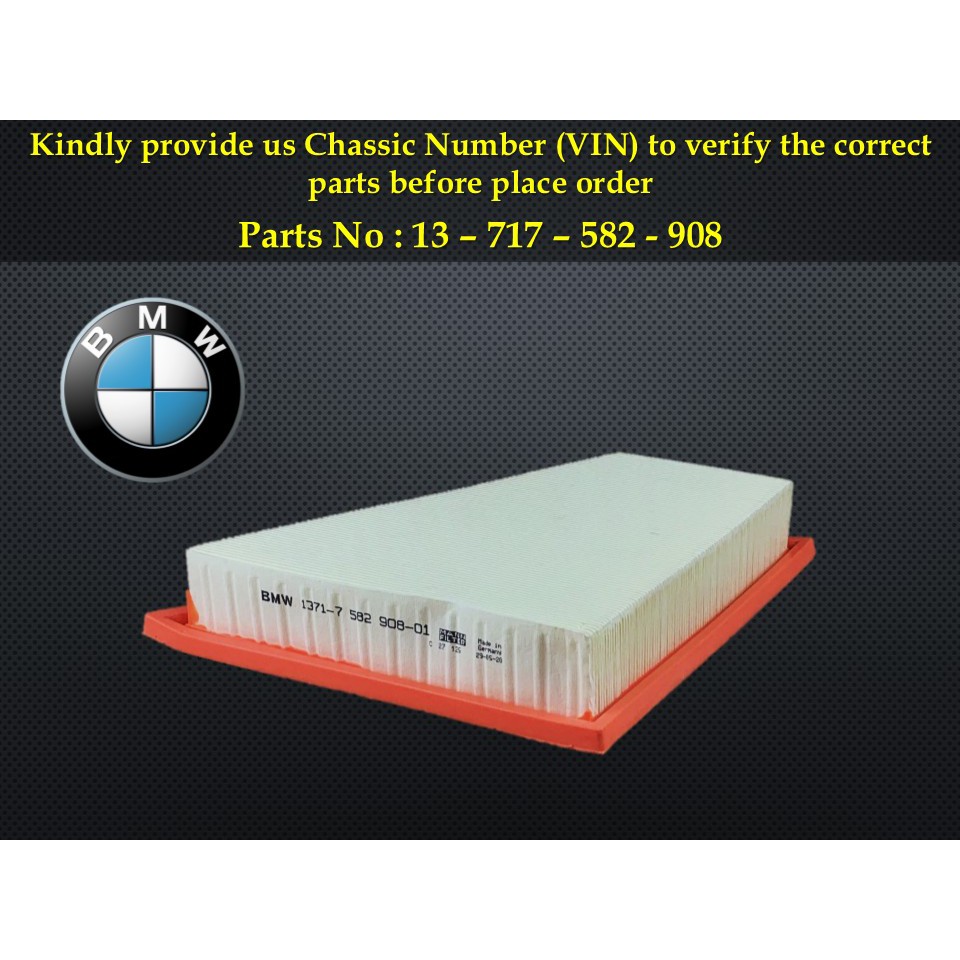 BMW - E84 X1 F10 Z4 N20 2.0L Air Filter 13-717-582-908