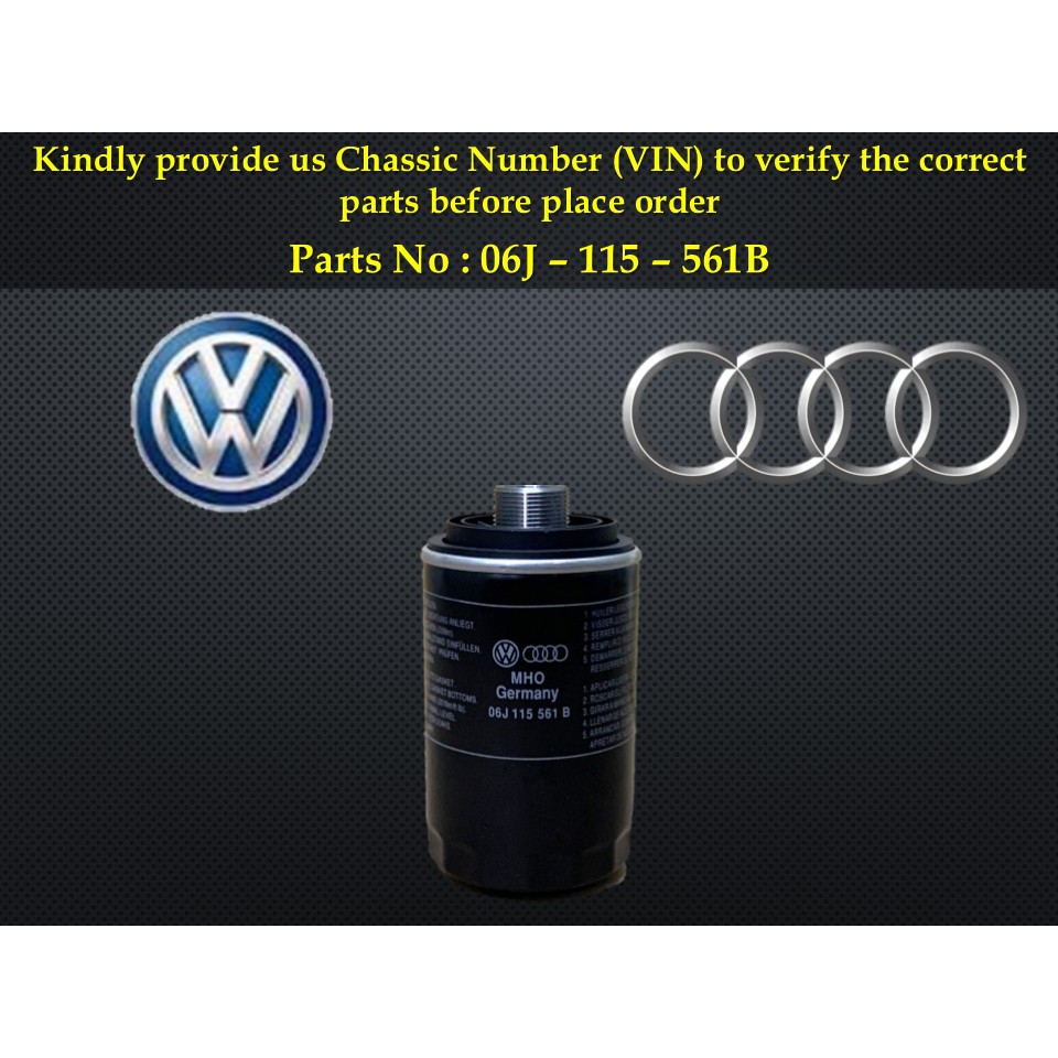 Audi - Q3 A3 A4 A5 A6 Q5 TT / Volkswagen - Golf-GTI Passat-CC Passat Bettle B8-Engine Oil Filter 06J