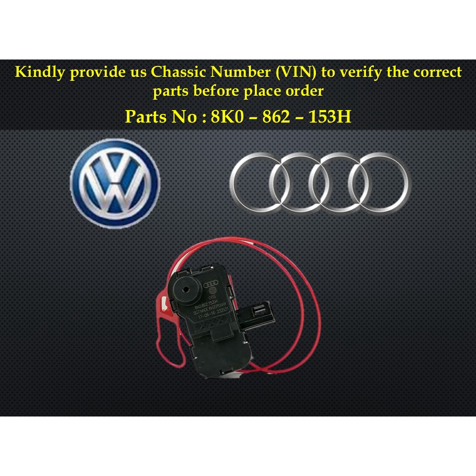 Audi - A4 Q5 S5 A5 2009y'' - 2016y'' Fuel Door Lock Actuator 8K0-862-153H