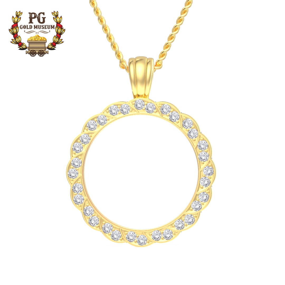 Angel Pendant 24K Gold Plated with Public Gold 999 1 Dinar 4.25g (Au