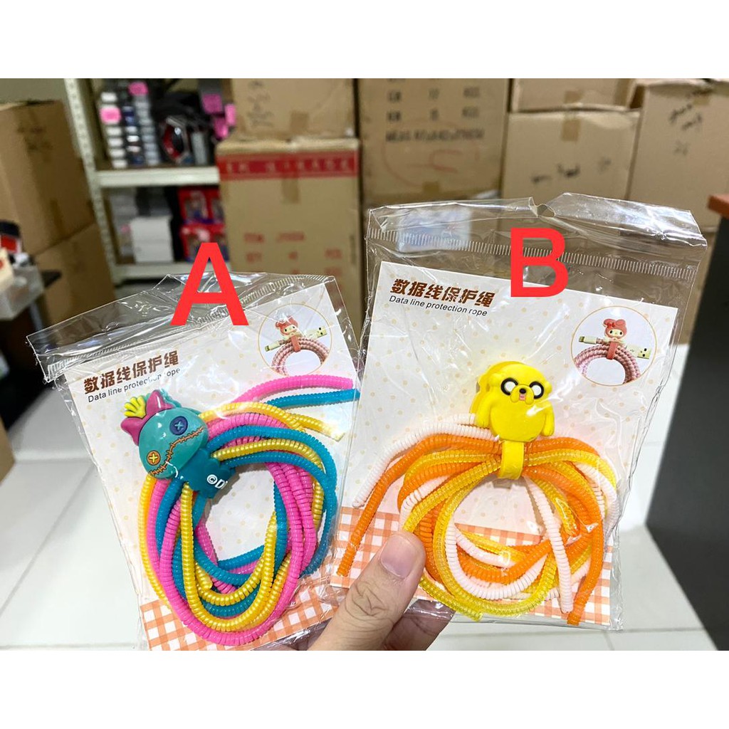 3: Cable Protector Pembalut Cable iPhone Cable Protector - Pony, Frozen Elsa, Dumbo, Winnie The Pooh