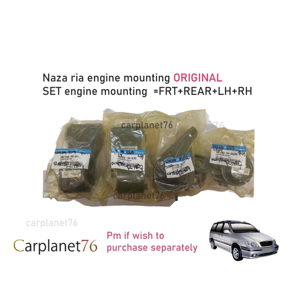NAZA RIA KIA CARNIVAL ENGINE MOUNTING SET (0K55-39-0550) (0K55C-39-070) (0K558-39-040) (0K558-39-060