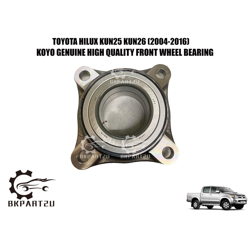 Toyota Hilux Kun25 Kun26 Gun125 Fortuner (2004-2020) Front Wheel Hub Bearing Bearing Depan Made By K