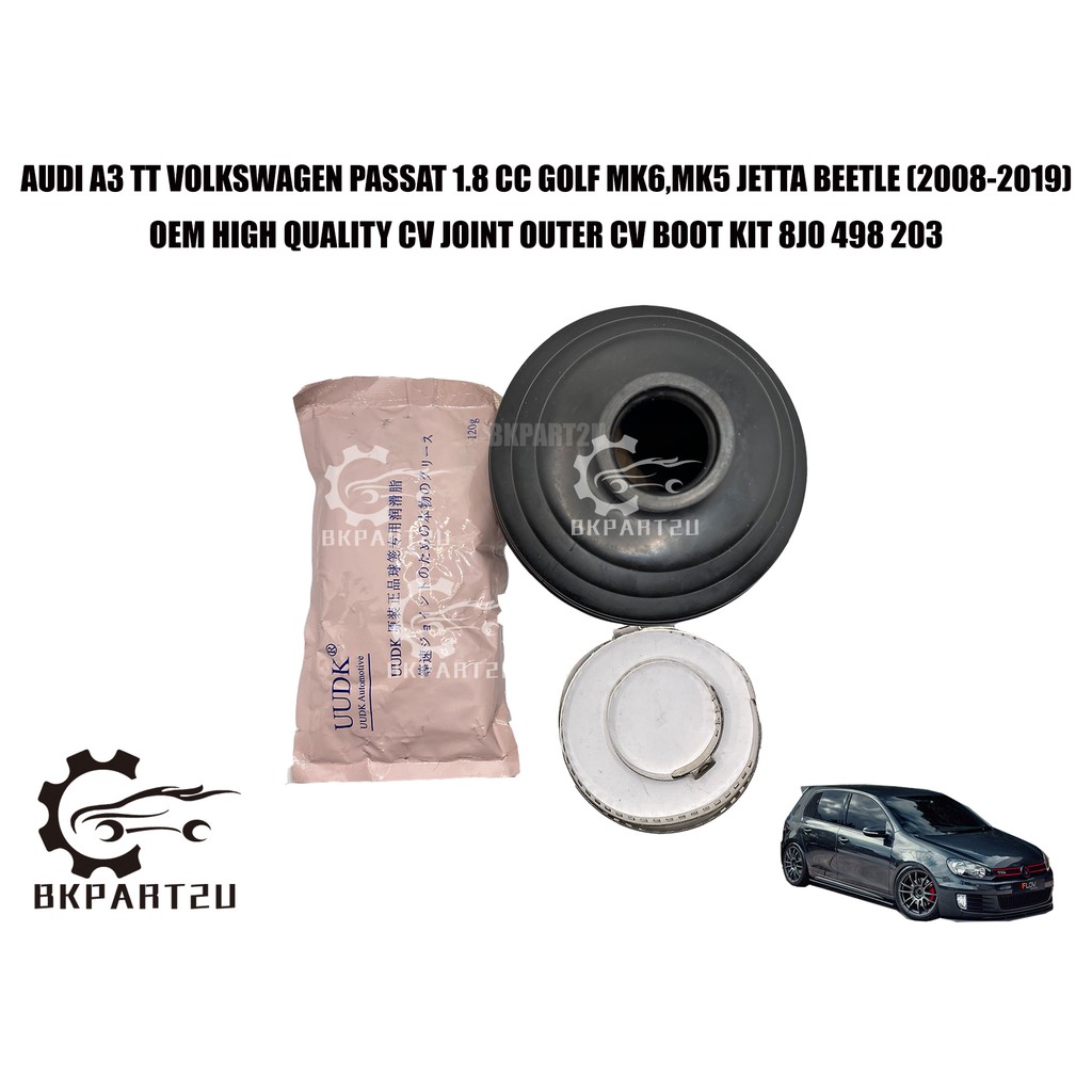 Audi A3 TT Volkswagen Passat 1.8 Cc Golf Mk6,mk5 Jetta Beetle (2008-2019) Cv Joint Boot Drive Shaft 
