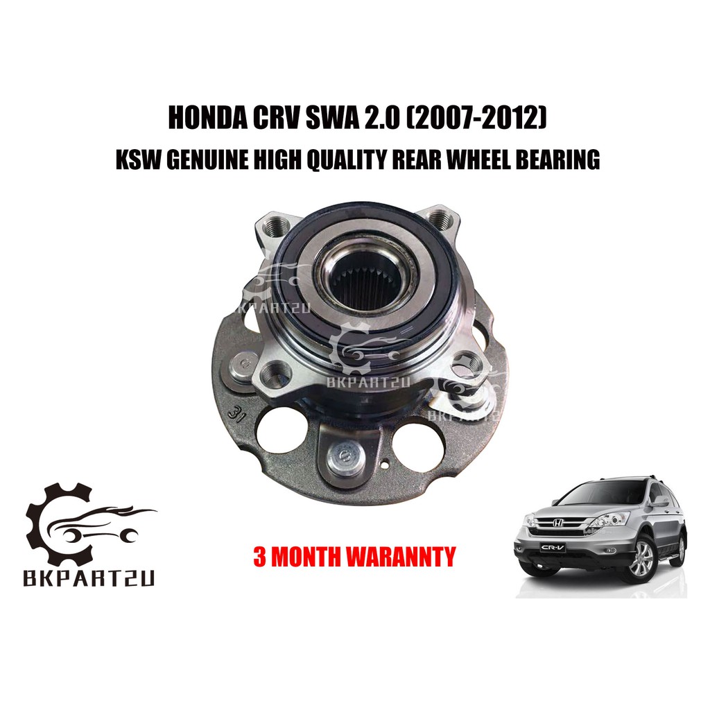 HONDA CRV SWA 2.0 (2007-2012)REAR HUB BEARING (BEARING BELAKANG) MADE BY KSW HIGH QUALITY 3 MONTH WA