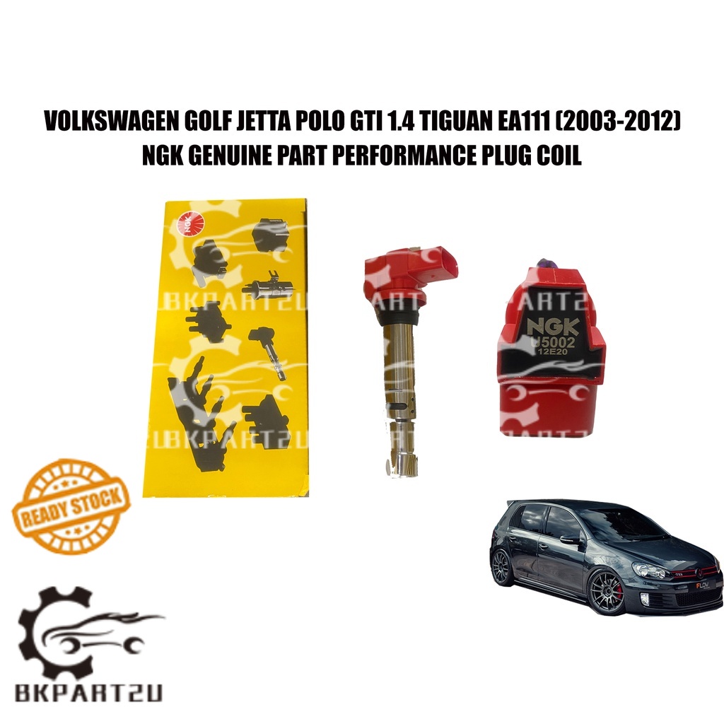 VOLKSWAGEN GOLF JETTA POLO GTI 1.4 TIGUAN EA111 R8 PERFORMANCE PLUG COIL IGNITION COIL MADE BY NGK 0
